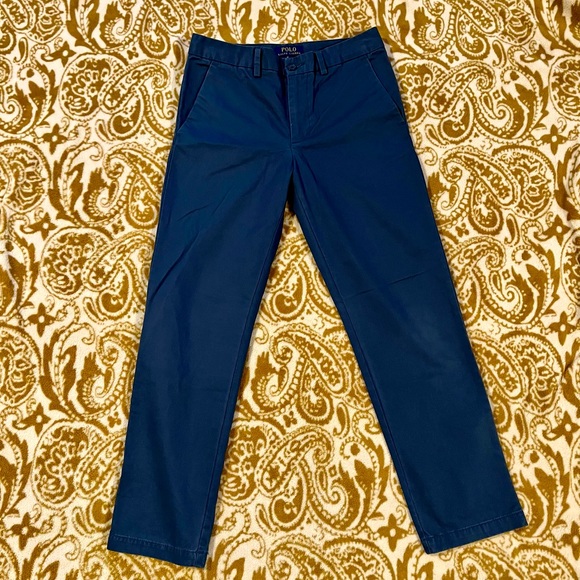 Boys Polo Ralph Lauren navy pants size 12 - Picture 1 of 4
